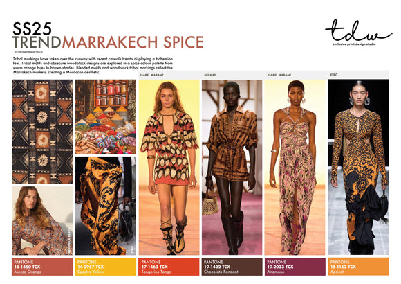 SS25 Marrakech Spice A3 Trend Board Digital File