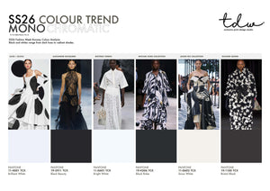 SS26 COLOUR TREND Monochromatic A3 Trend Board Digital File