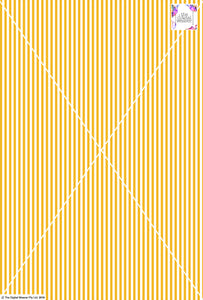 Stripe Vertical - 5mm - Sun Yellow & White